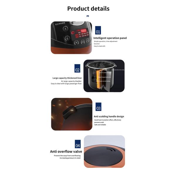 Main Function Electric Tapioca Cooker for Commercial Kitchens Smart Pearl Boiler