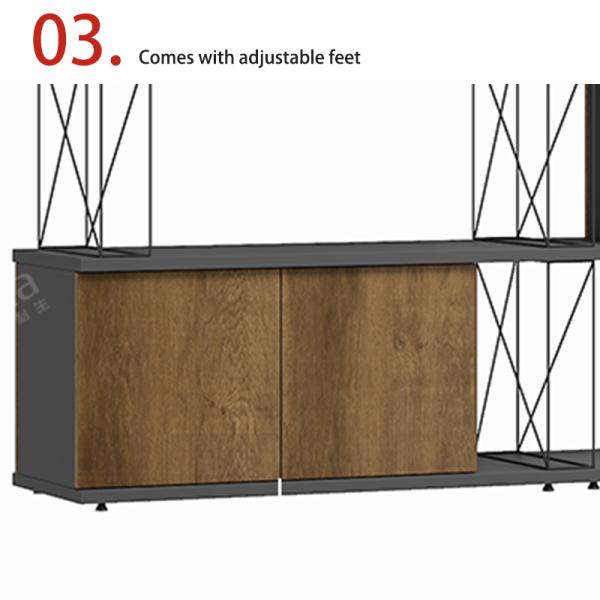 Company Document Storage Iron Wire Cabinet Plate Steel Pipe Combined Interlocking Partition Cabinet