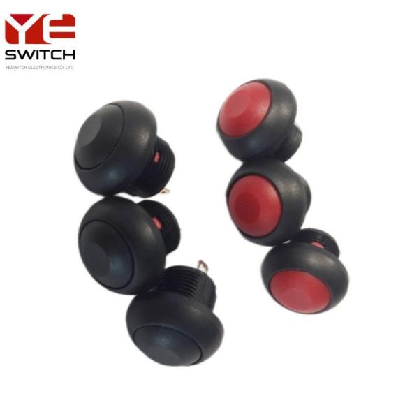 Threaded Bushing Automotive Push Button Starter Switch Momentary Sealed Surface Mount