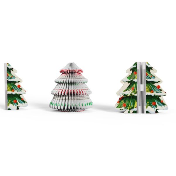 Folding Table tree Christmas Paper Lamp Atmosphere Lights Holiday Presents