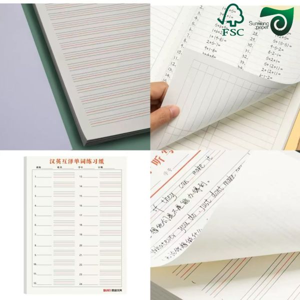 FSC Certified Virgin Wood Pulp High Bulky Book Paper 65g 70g 75g Sheets Reels