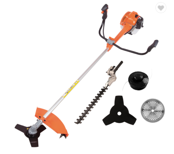 Height Adjustable Anti Slip 2 Stroke Brush Cutter 1.35KW multi function 8 in 1 shrub scissors grass trimmer