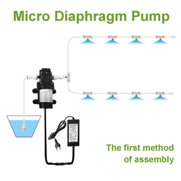 Set Garden Water Misting Cooling System POM Sprinkler Water Irrigation