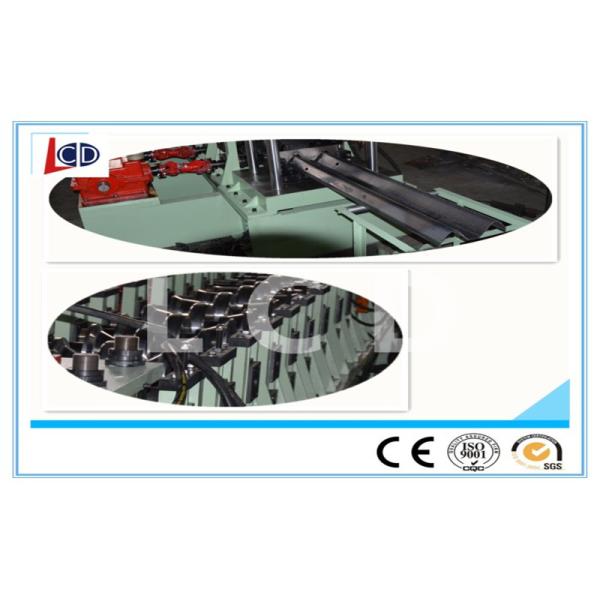 W Beam Guardrail Roll Forming Machine 2 Wave And 3 Wave Steel PLC Control