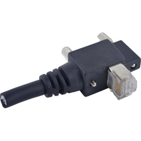 RJ45 Vertical Gigabit Ethernet Cable / GigE Camera Industrial Ethernet Cable