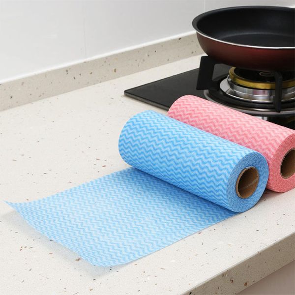 Nonwoven OEM Oil Absorbent Disposable Cleaning Cloth Household Kitchen Multi-Purpose Cloth Wipes Reusable Cleaning Wipe