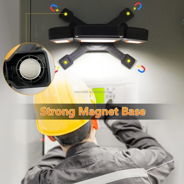 Hot Selling New 3000lm Rechargeable Multifunctional Vertical Folding Work Light