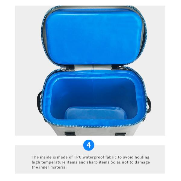 Refrigerated TPU Soft Cooler Backpack For Food Wine Meat Fruit