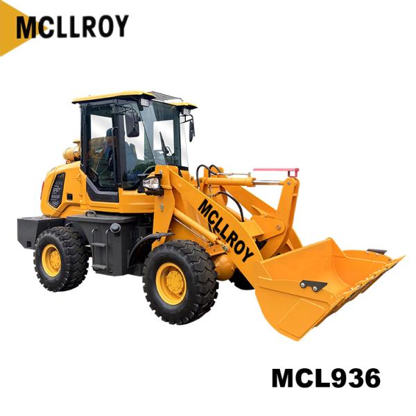 Construction 2.5 Ton Wheel Loader Compact Articulated 1650mm Dump Reach