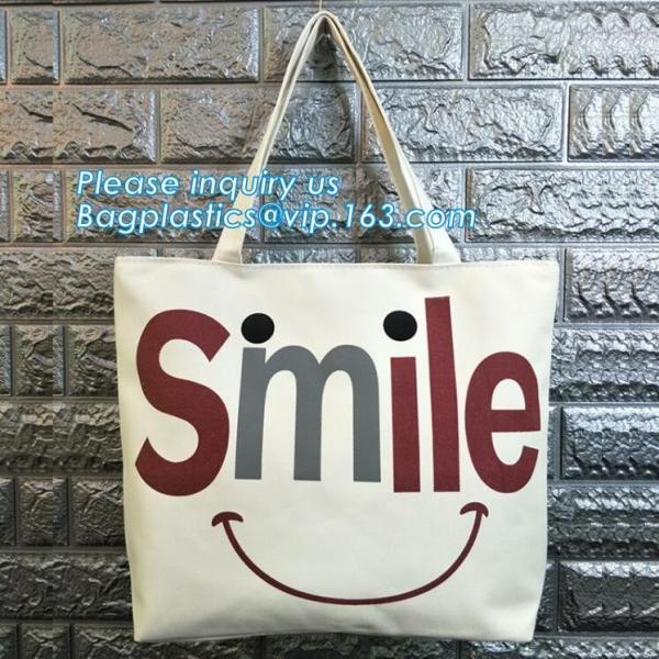 Fashion zipper shoulder bag heavy duty canvas tote bag shopping canvas bag with PP webbing strap bagease bagplastics pac