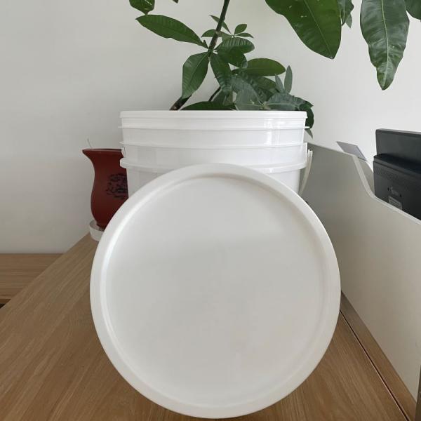 Tamper Proof Square Plastic Buckets with Lid and Handle Custom Color Printing Logo