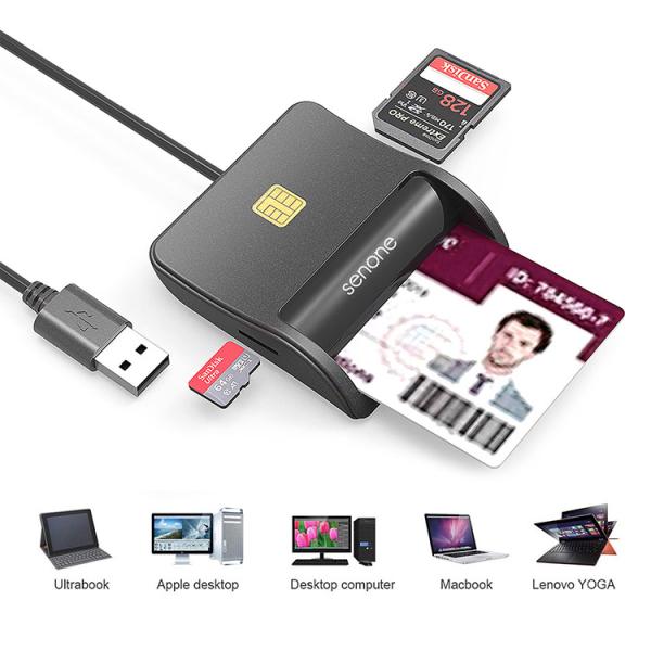 Wholesale Multifunction Usb Card Reader Support Mmc/ TF Card Contact Smart Reader Card