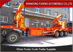 Buy cheap Tri Axles Slidable Steel Side Loader Trailer 37 Tons Payload Capacity product