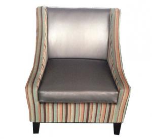 Buy cheap Fabric Single Couch Chair Indoor , Dark Color One Seater Sofa Chair product