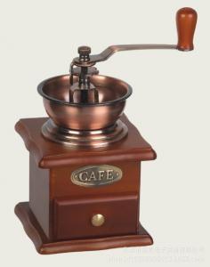 China Wooden Hand Coffee Vintage Maker Coffee Bean Grinder Adjustable Mill For Home on sale
