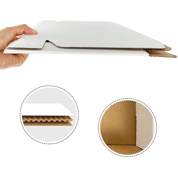 Corrugated Mailers White Cardboard Shipping Box Matte Lamination