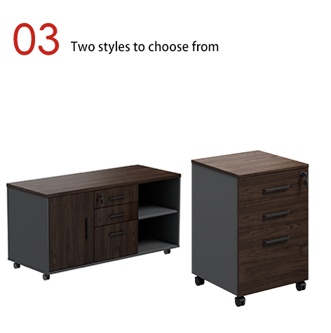 Office FilingCabinets Melamine 3-Drawer Large Storage Commercial Office Modern Design High-end Atmosphere Activity Cabinet