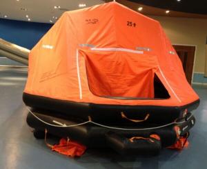 China Marine lifesaving products davit launched inflatable life raft SOLAS standard on sale