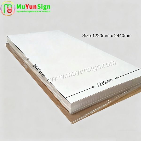 Solid Polystyrene Foam Core Paper Board White Flatness for Advertising