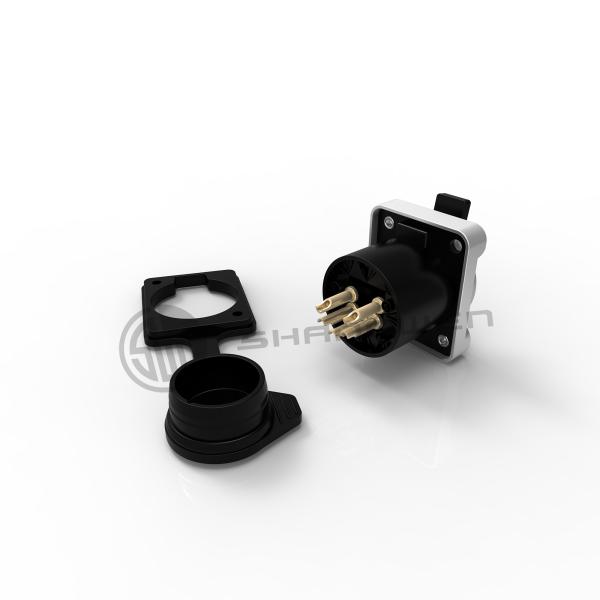 XLR Audio Power Waterproof Socket Connector 5 Pin Microphone IP65