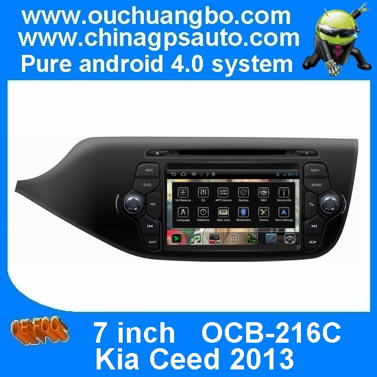 Ouchuangbo Car Navi Multimedia DVD Player for Kia Ceed 2013 S150 Android 4.0 Auto Radio DSP sound-effects OCB-216C