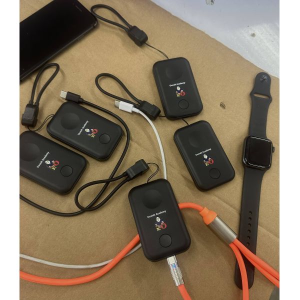 Portable Keychain Cordless Power Bank 1500mAh Mini Capsule Pocket Charger For Phone Watch