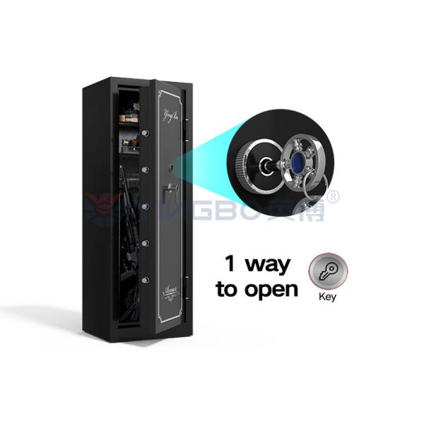 Multiple Firearm Safe Anti Theft Function Armament Gun Safe Box With Key Opening