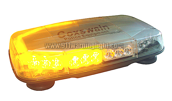 VS-1250 LED Mini lightbar, 30 GenIII 1W LEDs, 18 flash patterns, Magnetic install