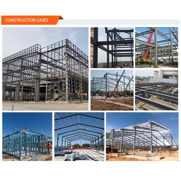 Q235 Q345 Low Carbon Steel Frame Structure For Warehouse Workshop Building