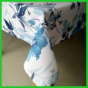 Buy cheap Blue flowers printed design table tablecloths for daily life used of made in from wholesalers