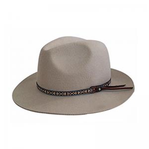 China OEM  cowboy fedora hats  Custom mens 100% wool fedora oversized soft hats on sale