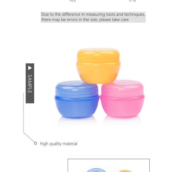 30g 50g 100g 120g 4oz Cream Packaging Clear Pet Plastic Cosmetic Jars With Plastic Lid