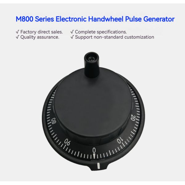 80mm Diameter CNC Handwheel 24V 100PPR Manual Pulse Generator MPG Pendant for Fanuc Mitsubishi Fagor GSK Systems