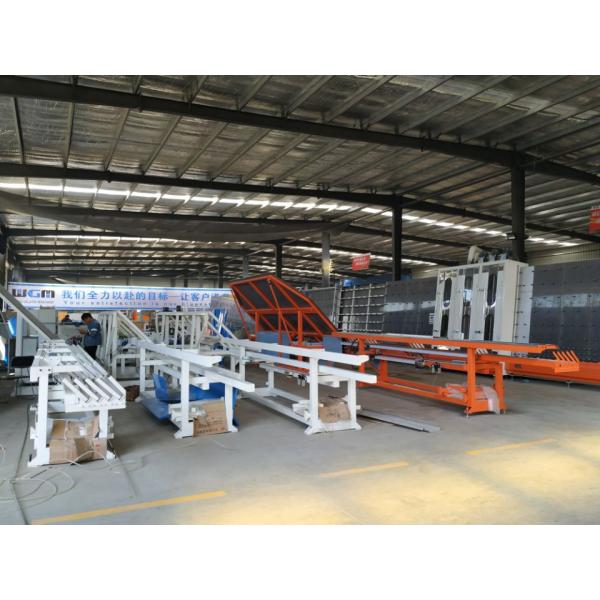10KW Glass Processing Machines , Glass Loading Table PLC Control System