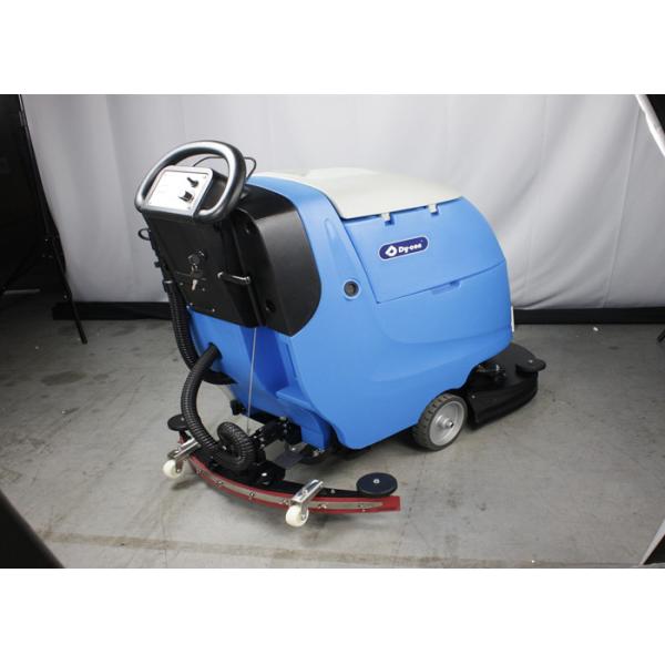 One Key Control Compact Automatic Scrubber Floor Machine Ametek Vacuum Motor
