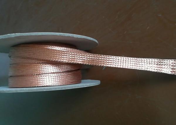 Quality Abrasion - Resistant Braided Shield Sleeve Tinned Copper For Grounding for sale