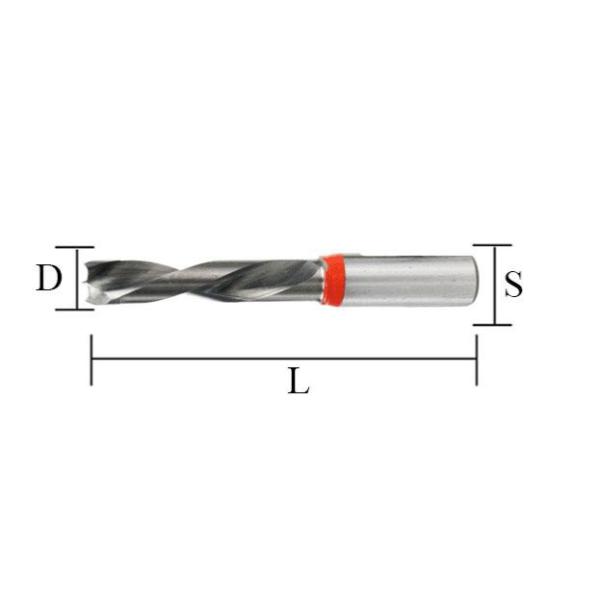 57mm 70mm Blind Hole Drill Bit Solid TCT 10mm Dowel Drill Bit