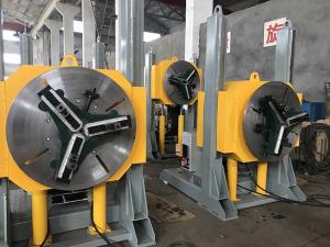 China 1T Capacity Welding Rotators Positioners , Manual Height Adjustment Tube Welding Positioner on sale