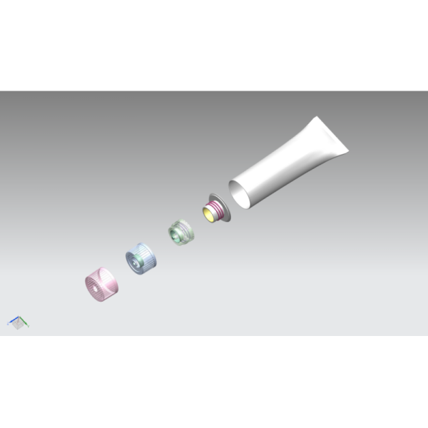 TPE Soft Touch 35mm Diameter Two Color Flip Cap