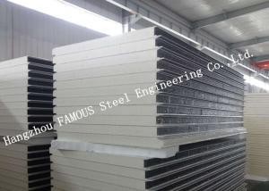 China Environment Protection PU Sandwich Insulated Panels Water Resistant for Wall Systems on sale