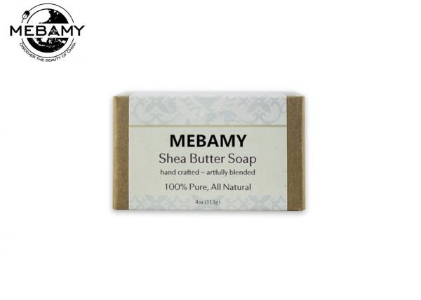 Quality 100% Organic Handmade Shea Butter Soap , Smooth Beauty Bar Soap Skin Moisturizing for sale