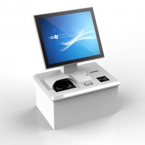 China Windows Android Linux OS Check In Kiosk With Cash Coin Accepter Dispenser For Hotel on sale