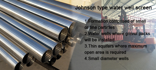 Customized Continuous Slot Johnson Wire Screen 89mm Diameter