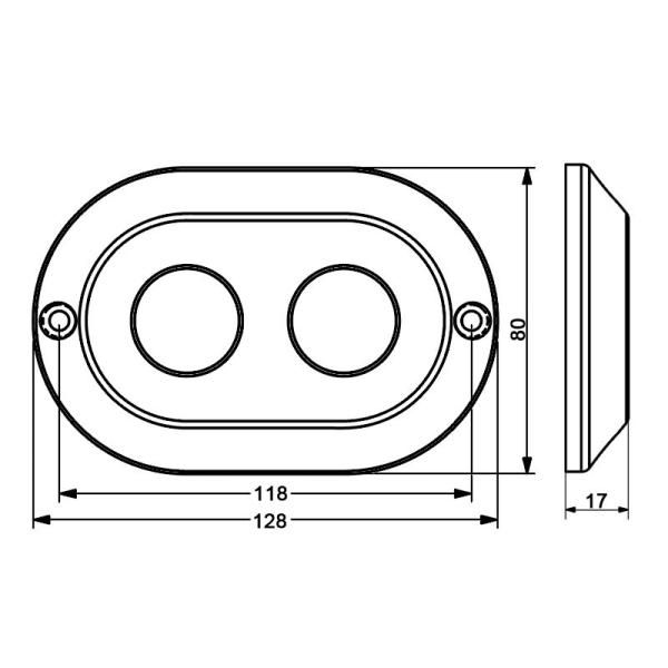 Surface Mount 120W SS316 Waterproof Swimming Pool Light