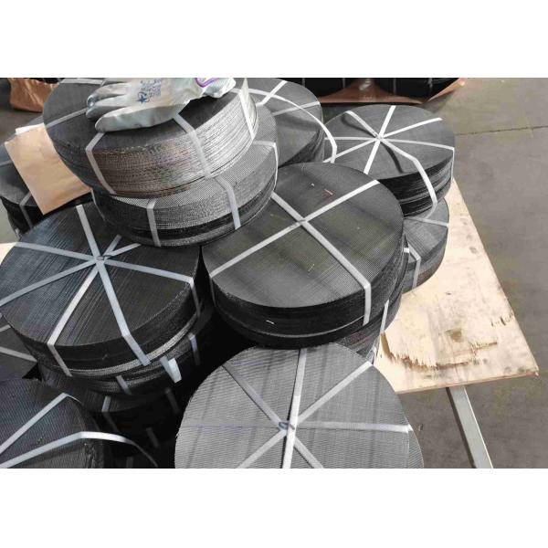 Black 40 Micron Ss Mesh Filter Cloth Woven Round Shape Cut Edge Without Rims