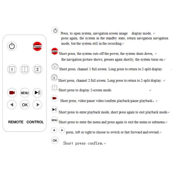 Portable Mini 2 Channel Video Recorder Full HD Car Vehicle Blackbox 170 Degree View Angle