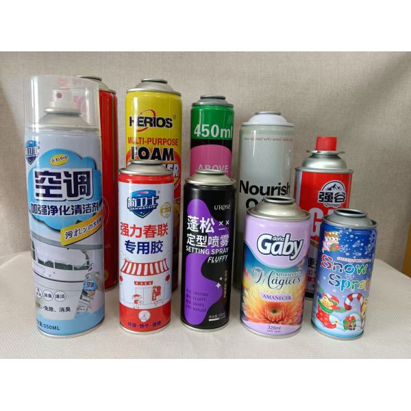 Daily Chemical Aerosol Spray Can Lightweight Safe Tinplate Container For Personal Care