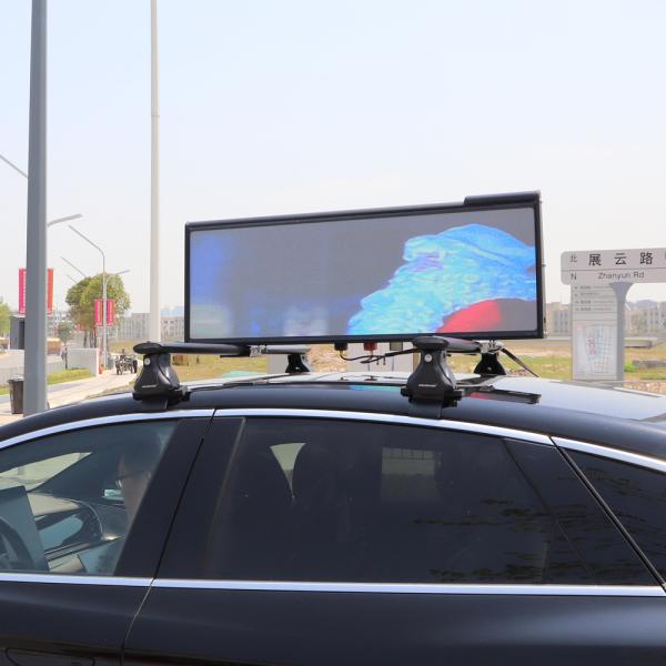 High Refresh RGB P2.96mm Taxi Roof LED Display SMD Advertising Signs