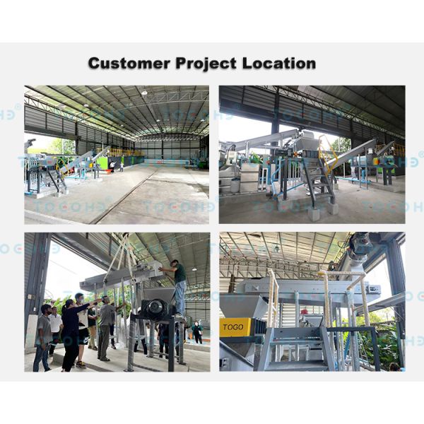 Customized Power 24H Processing Cycle Fully Automatic PLC Control Large Capacity Food Waste Composting System Microbial Wastes