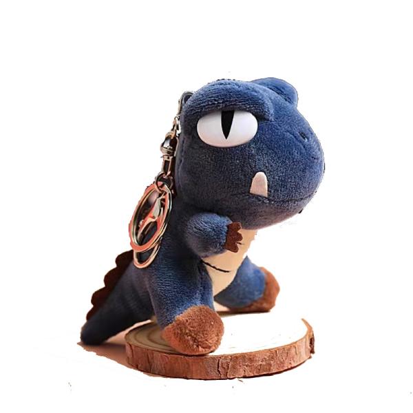 Dinosaur Doll Key Chain Plush Material With Cotton Green 10cm